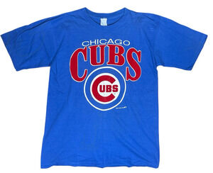 Vintage Chicago Cubs Artex T Shirt Large USA Single Stitch MLB 80s 90s Tee